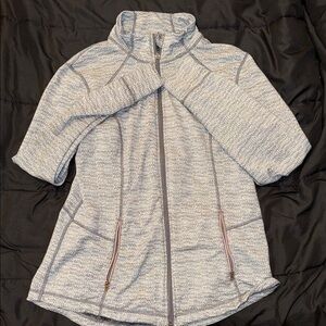 Tangerine Gray Zip-Up Sweater